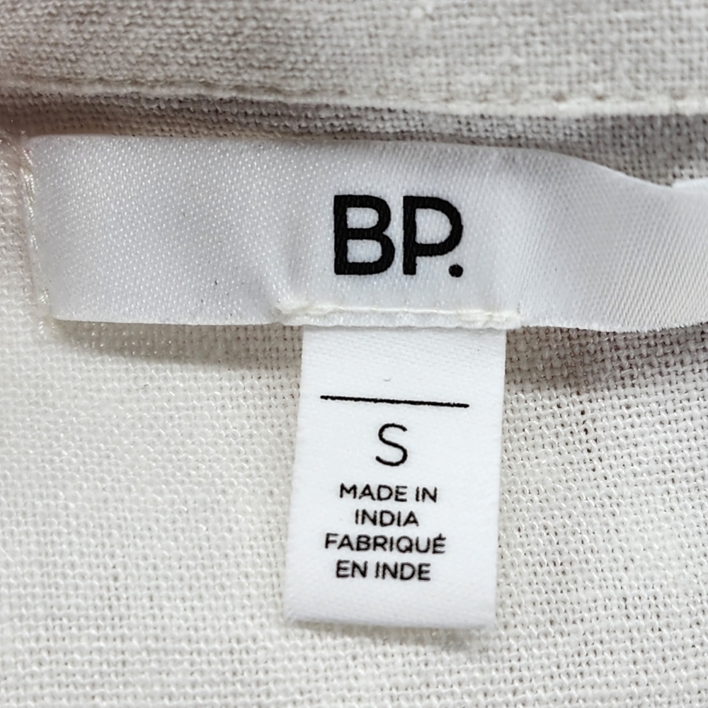 BP Women's Linen Blend Tie Front Tank Top - S - Picture 4 of 7